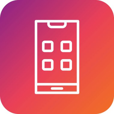 Uygulama Vektörü Simgesi Tasarım İllüstrasyonu