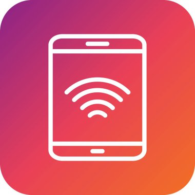 Tablet Vektör Simgesi Tasarım İllüstrasyonu