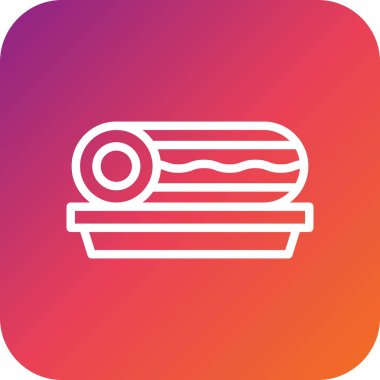 Pasta Vektörü Simgesi Tasarım Çizimi