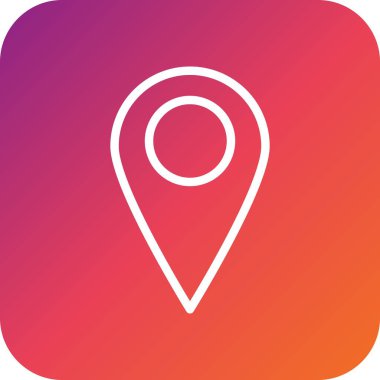 Konum Vektör Simgesi Tasarım İllüstrasyonu