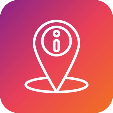 Konum bilgisi Vektör Simgesi Tasarım İllüstrasyonu