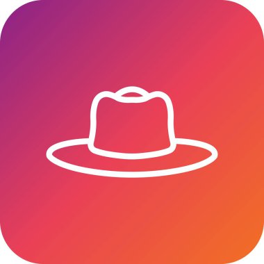 Şapka Vektörü Simgesi Tasarım İllüstrasyonu