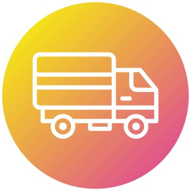 Kamyon Vektörü simgesi tasarımı illüstrasyonu