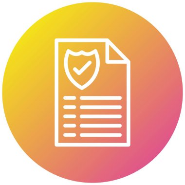 Belge Vektörü Simgesi Tasarım İllüstrasyonu