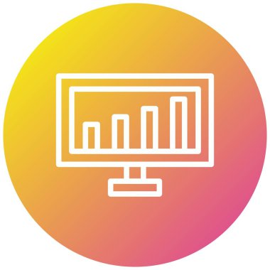 Analiz Vektörü Simgesi Tasarım İllüstrasyonu