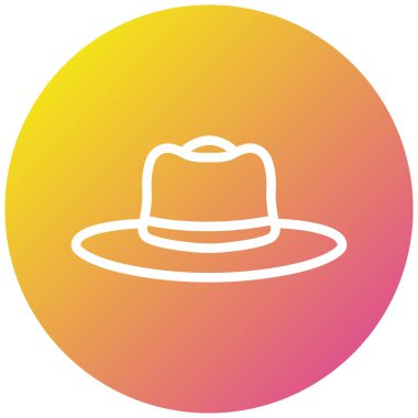 Şapka Vektörü Simgesi Tasarım İllüstrasyonu