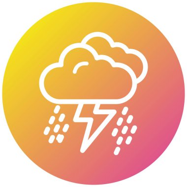 Storm Vektör Simgesi Tasarım İllüstrasyonu
