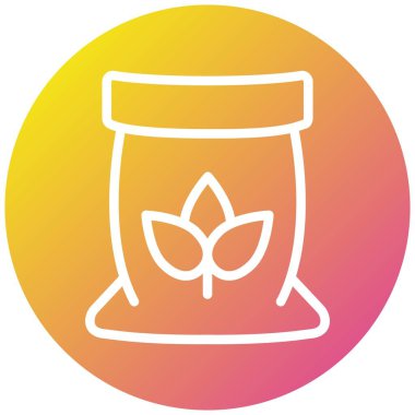 Gübre Vektörü Simgesi Tasarım İllüstrasyonu