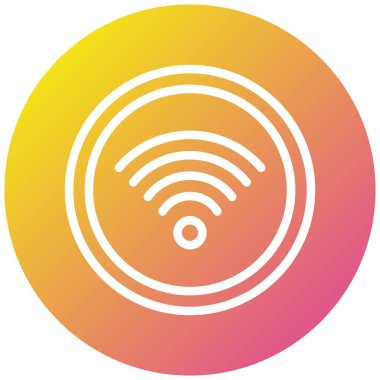 Wifi Vektör Simgesi Tasarım İllüstrasyonu