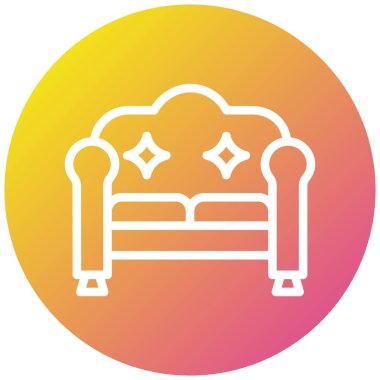 Koltuk Vektörü Simgesi Tasarım İllüstrasyonu