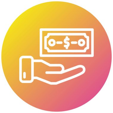 Rüşvet Vektörü Simgesi Tasarım İllüstrasyonu