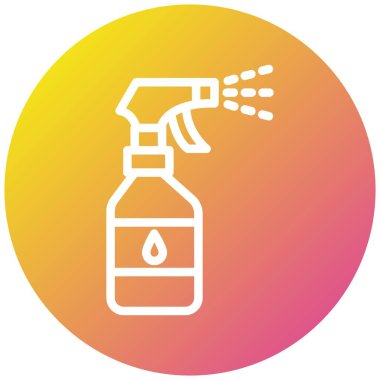 Sprey Şişe Vektörü Simgesi Tasarım Çizimi