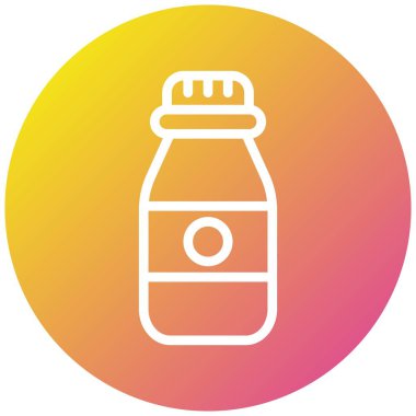 Vial şişe Vektör Simgesi Tasarım İllüstrasyonu