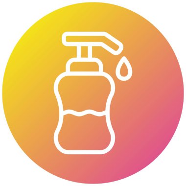 Sıvı Sabun Vektörü Simgesi Tasarım İllüstrasyonu