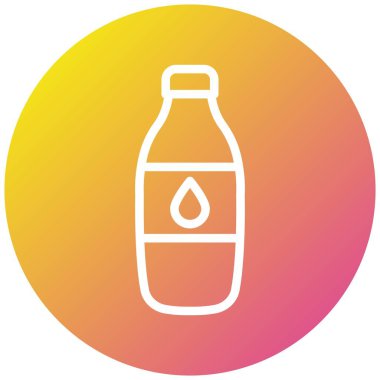 Süt Vektörü Simgesi Tasarım İllüstrasyonu