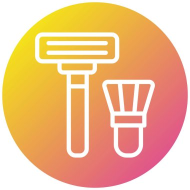 Shaver Vektör Simgesi Tasarım İllüstrasyonu