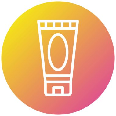 Traş köpüğü Vektör Simgesi Tasarımı Çizimi