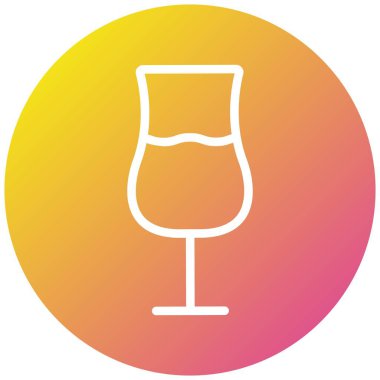 Cam Vektör Simgesi Tasarım İllüstrasyonu