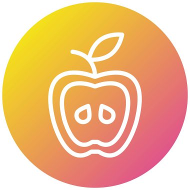 Apple Vektör Simgesi Tasarım İllüstrasyonu
