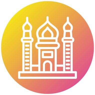 Cami Vektörü Simgesi Tasarım Çizimi