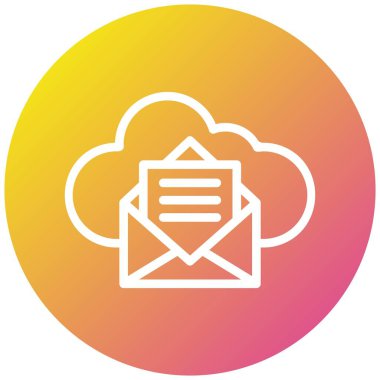 İleti Vektörü Simgesi Tasarım İllüstrasyonu