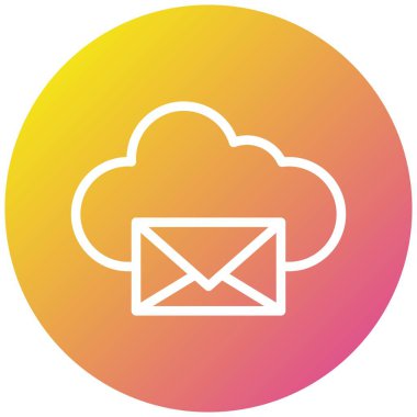 E- posta Vektör Simgesi Tasarım İllüstrasyonu