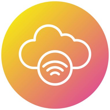 Wifi Vektör Simgesi Tasarım İllüstrasyonu