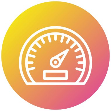 Hız göstergesi Vektör Simgesi Tasarım İllüstrasyonu