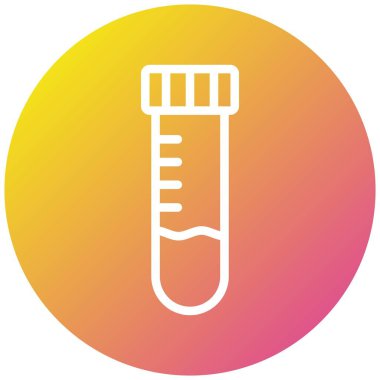 Test tübü Vektör Simgesi Tasarım İllüstrasyonu