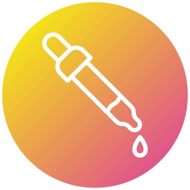 Pipette Vektör Simgesi Tasarım İllüstrasyonu