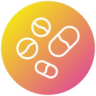 Haplar Vektör Simgesi Tasarım İllüstrasyonu