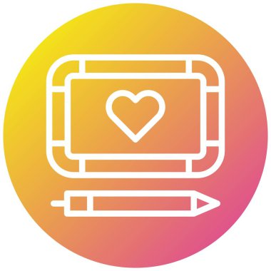 Manyetik Tahta Vektör Simgesi Tasarım İllüstrasyonu