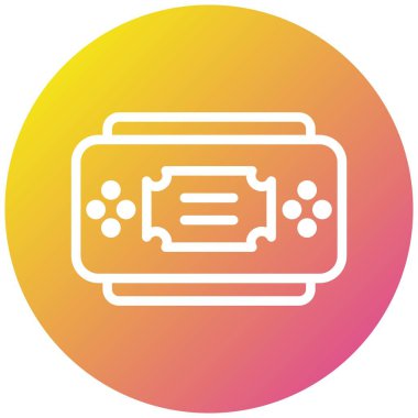 Konsol Vektör Simgesi Tasarım İllüstrasyonu