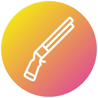 Silah Vektörü Simgesi Tasarım İllüstrasyonu