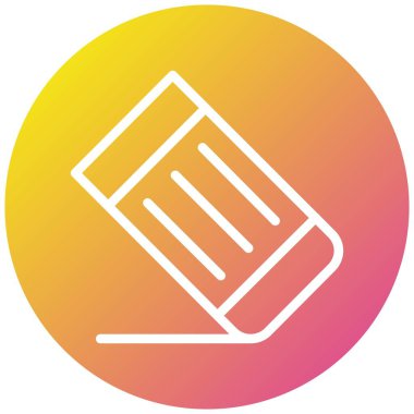 Silme aracı Vektör Simgesi Tasarım İllüstrasyonu