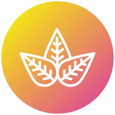 Yaprak Vektörü Simgesi Tasarım İllüstrasyonu