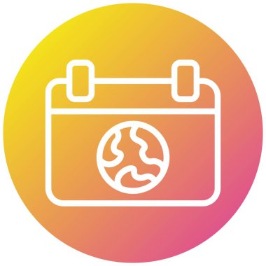 Dünya Günü Vektör Simgesi Tasarım İllüstrasyonu