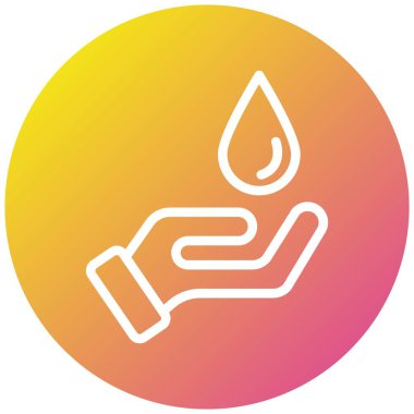 Su Vektörü Simgesi Tasarım İllüstrasyonunu Kaydet