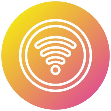 Wiifi, Vektör Simgesi Tasarım İllüstrasyonu 'na sinyal gönderiyor