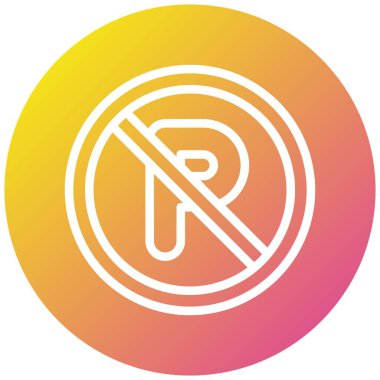 Otopark Vektörü Simgesi Tasarımı Çizimi Yok