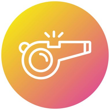 Islık Vektörü Simgesi Tasarım İllüstrasyonu