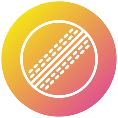 Kriket topu Vektör Simgesi Tasarım İllüstrasyonu