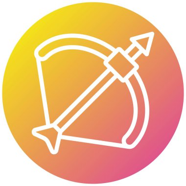 Yay Vektörü Simgesi Tasarım İllüstrasyonu