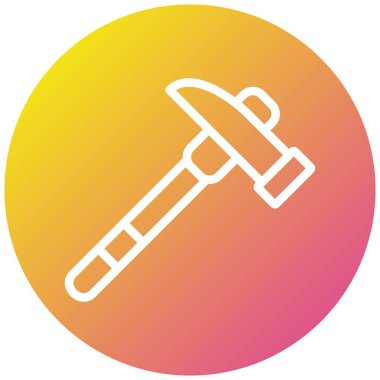 Çekiç Vektör Simgesi Tasarım Resmini Seç