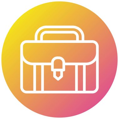 Evrak Çantası Vektör Simgesi Tasarımı İllüstrasyonu