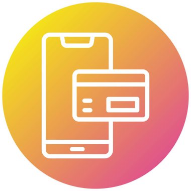 Ödeme yöntemi Vektör Simgesi Tasarım İllüstrasyonu