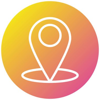 Konum Vektör Simgesi Tasarım İllüstrasyonu