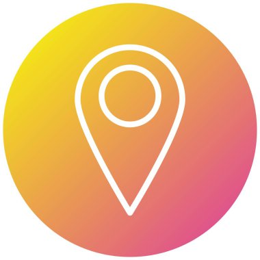 Konum Vektör Simgesi Tasarım İllüstrasyonu