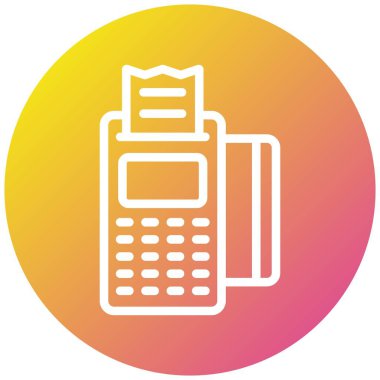 Ödeme Vektörü Simgesi Tasarım İllüstrasyonu