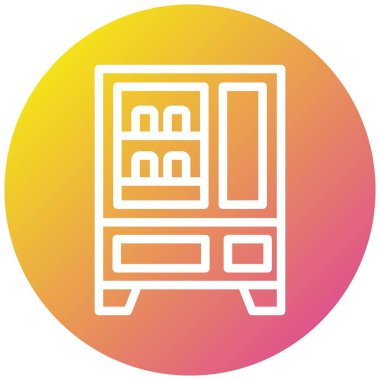 Satış Makinesi Vektör Simgesi Tasarım İllüstrasyonu